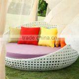 Modern Sofa Sunbed Rattan Round Bed Used Patio Furniture thumbnail-2