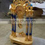 Elegant Gold Gilt Crystal and Brass Mantel Clock,/Shelf Clock, Decorative Clock Table Clock/Desk Clock thumbnail-4