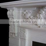 Cheap White Marble Electric Fireplace Mantel thumbnail-4