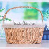 Hanmade Natural Wicker Bike Basket Basket for Bike Wicker Bicycle Basket Removable Bicycle Basket thumbnail-3