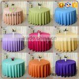 Plain Polyester Round Table Cloth for Home/wedding thumbnail-6