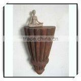 Fabulous Decorative 14.5 Inches Rust Resin Garden Wall Bracket thumbnail-1