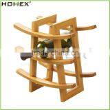 Bamboo Countertop Wine Display Holder Homex-BSCI thumbnail-1