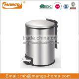Good Quality Stainless Steel Toilet Padal Waste Bin With Black Inner Bucket thumbnail-4