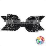 Black Sequin Bow 7 Colors Hair Grips Pins Baby Girls Hair Clips thumbnail-1