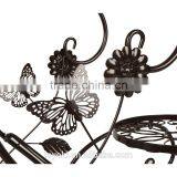 Handicraft Garden Decor Plant Pot Display Retro 3-tier Classic Flower Stand With Modern "S" Design Iron Plant Pot Trays thumbnail-4