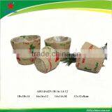 Christmas Printting Jute Basket thumbnail-1