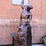 Famous Art Metal Craft Self Made Man Statue Bronze Sculpture for Garden Decoration thumbnail-3