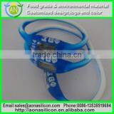 Trade Assurance Mixing Colors Silicone Printed Logo Watch thumbnail-4