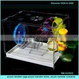 Large Capacity and Comfort Clear Acrylic Hamster Container thumbnail-5