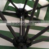 Patio Cheap Green White Fabric Half Round Sun Umbrella CK1424 thumbnail-5