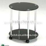 Small Round Size Metal Legs for Round Modern Glass Coffee Table thumbnail-2