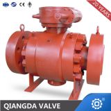 High temperature metal seat trunnion mounted ball valve