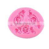 DIY Silicone Cake Mold Chocolate Chip Cake Mold Baking Tool Cake Decorating 3 Flower With Leaf Flower Shape 1688 Agent thumbnail-3