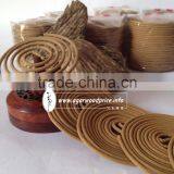 Agarwood Incense Coils - Natural Color Brown of Agarwood - Brings Alertness, Relieves Anxiety and Enhances Relaxation thumbnail-1