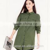 New Design Cotton Long Women Shirt WMS011 thumbnail-1