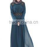 Ourself Factory Wholesale Latest Design Long Sleeve Muslim Evening Dress thumbnail-4