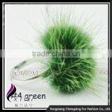 CX-A-27 Wholesale Cheap Price Girls Kids Lovely Genuine Mink Fur Ball Finger Ring thumbnail-1