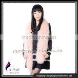 CX-S-108A China Wholesale Fashion Shawl Mongolian Lamb Fur Scarf thumbnail-3