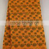 Quality New Orange Cotton Lace Fabric for Wedding Dress SL0308 thumbnail-1