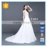 Holy Chiffon V Neck Hand Beaded Long Train A Line Bridal Wedding Dress For Wedding thumbnail-1