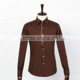 2014 Casual Slim Shirt Designs 100% Cotton Custom Shirt Men thumbnail-1