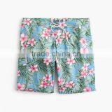 MGOO Hot Sale Men Jungle Floral Printing Shorts Stretch Breathable Mesh Lined Board Short thumbnail-5