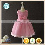 2017 Girls Dresses Children Frocks Designs Pink Lovely Bow-knot Vietnam 1 Year Baby Girl Dresses Images First Communion Dresses thumbnail-1