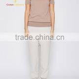 Short Sleeve Turtleneck Knitted Wool Sweater For Women thumbnail-3