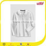 2016 School Uniform Girls Ruffle Collar Softextile t Shirt Long Sleeve Polo thumbnail-1