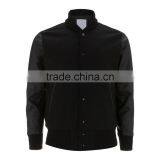 Varsity Jacket With Leather Sleeves for Men,wholesale Leather Jackets for Men thumbnail-6