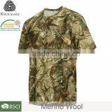 100% Merino Wool Hunting Equipment Camouflage Clothing,wholesale Camo t Shirts thumbnail-2