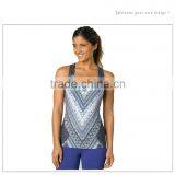 Latest Design Custom Fitness Printed Sexy Women Tank Top Yoga Sportswear thumbnail-2