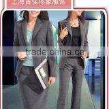 Gray New Fashion Office Lady Uniform Business Lady Suit, HOT Tailored Polyester Office Ladies Suit Uniform thumbnail-1