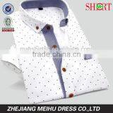 Mini Pointed Collar Polka Dots Latest Fashion Dress Mans Shirts Camisa thumbnail-1