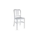 Comfortable Silver Metal Navy Chair For Dinning Room / Home