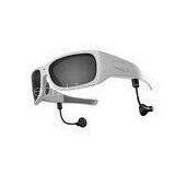 White Frame 1280 x 720p HD Video Camera Glasses For Bicyling , Fishing , Travelling , Hunting thumbnail-1