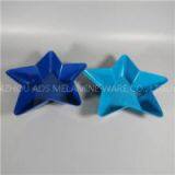 Five-pointed Star Shape Melamine Dessert Candy Salad Bowl With Bule Color thumbnail-1