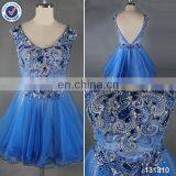 Bling Bling Ice Blue Short Puffy Homecoming Dress Made in China thumbnail-1