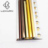 Material Aluminium Metal Bullnose Quadrant Gold Quarter Round Trim thumbnail-2