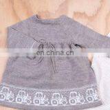 Long Sleeve Popular Design Red Knitted Dress Baby Girls Kids for Warm Winter thumbnail-4