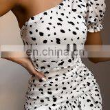 LAITE D2123 Women Casual Dresses Ladies Dot Printed Dresses Women Sexy Mini Summer Dresses thumbnail-3