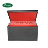 Reatai Home Furniture White PVC Fabric Change Fitting Room Folding Shoe Storage Visitor Bench Seat for Shoe Storage thumbnail-4