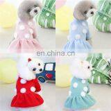 Woolen Yarn Pet Sweater Dress Wholesale Blank Polka Dot Dog Sweater thumbnail-6