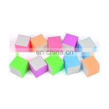 New High Elastic Mini Irregular Tofu Block Colorful Square Block High Elastic Odorless Nail Files 80/80 Shaped Nail File Matte thumbnail-2