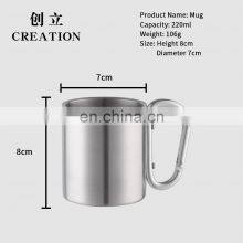 Factory Direct Promotional 8oz Stainless Steel Funny Mini 220ml Freezer Boot Frosted Unbreakable Beer Mug With Bell thumbnail-2
