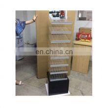 Acrylic Floor Standing Shelf Custom Clear Acrylic Essential Oil Display Stand