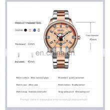 SMAEL 9180 Quartz Watch For Men SMAEL Golden Watches Waterproof Auto Date Male Clock Analog Stainless Steel Watches thumbnail-3