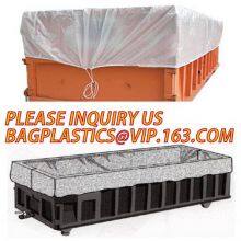 Extra Lagrge Woven PE Drawstring Dumpster Container 20 Yard Drawstring Black Dumpster Container Liners for Bagplastics thumbnail-2