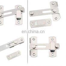 90 Degree Stainless Steel Security Keyless Hotel Black Sliding Door Handle Lock Gate Latch System Hardware thumbnail-3